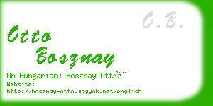 otto bosznay business card
